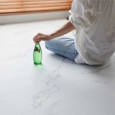 置くだけ フロアタイル 6畳 2畳 賃貸OK ホワイトマーブル 床材 フローリングマット 床タイル 吸着 貼ってはがせる 接着剤不要 敷くだけ 床 北欧 オシャレ ダイニング