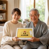 米寿祝い 88歳 名入れ刺繍付き 今治オーガニック フェイスタオル イエロー 箱入り ギフト
