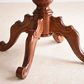 テーブル イタリア 家具 ヨーロピアン ヴェローナクラシック ダイニング3点セット: 幅90cm+チェア-金華山2脚 猫脚 金華山織り ヨーロッパ家具 クラシック 輸入家具 アンティーク風 イタリア製 ブラウ