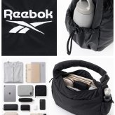 Reebok リーボック ワンショルダーバッグ レディース メンズ 軽量 大容量 約17L 通学 通勤 旅行 メッセンジャーバッグ ワンポイントロゴ ブランド 肩掛け 斜め掛け おしゃれ スポーティー シンプル 男女兼用 ユニセックス 黒 2026