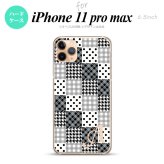 iPhone11ProMax iPhone11pro max スマホケース ハードケース パッチワーク 黒 +アルファベット メンズ レディース nk-i11pm-1063i