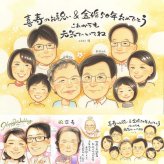 金婚式の記念に、特別な記念の似顔絵はいかがですか。下書き確認あり。修正無料で納得の表情になるまで調整します。 プレゼント 似顔絵 金婚式 ギフト 手描き 贈り物 名入れ 金婚式 結婚記念日 銀婚式 大人数 夫婦 おじいちゃん 家族 おばあちゃん 祖母 修正無料 下書き確認 名入れ 宝物 似てる 親孝行 そっくり 結婚記念日 50周年 長寿 親孝行 感謝 節目 結婚祝い ブライダルギフト 感謝の品