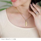 金属アレルギー対応 ペアネックレス ハワイアンジュエリー 純チタン ゴールドカラー ペアネックレス 刻印無料 誕生石 オーバル Sサイズ チェーン 長さ選べる イオンプレーティング カップル プレゼント ハロウィン 【品番：CG-TIP404S-RYP】