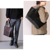 本革 トートバッグ メンズ A4 PC 日本製 大きめ 通勤 通学 大容量 仕切り トート jamale ブランド ファスナー 旅行バッグ ビジネスバッグ 出張 ビジネス ファスナー 自立 ギフト プレゼント 4FB (07000653-mens-1r)