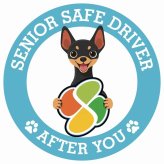 カーサイン 高齢者マーク SENIOR SAFE DRIVER ミニチュアピンシャー ステッカー シール 直径13cm 肉球 日本製 車