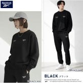 Reebok リーボック スウェット 上下 セット セットアップ メンズ レディース 裏起毛 あったか 保温 ゆったり 秋冬 スポーツウェア 部屋着 ルームウェア ストリート カジュアル ワンポイントロゴ 韓国風 黒 白 ブランド スポーティ 2026fw karlas別注