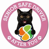 カーサイン 高齢者マーク SENIOR SAFE DRIVER ボンベイ マグネット 強力 直径13cm 肉球 日本製 車 ステッカー