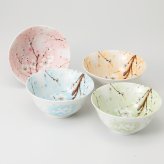 梅蕉4.0多用鉢 4客 磁器 美濃焼 やきものの里から、暮らしを贈ります。　ギフト 食器 セット テーブルウェア