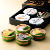 笹漬膳 4ヶ入(小鯛ささ漬 金目鯛昆布〆め 小鯛昆布〆め 小あじささ漬)｜福井県小浜市より直送　お魚料理　海産物　ギフト　父の日　お中元　お盆の手土産　送料無料