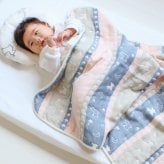 Rody nino nino ふんわりやわらか 6重ガーゼケット | 70×100cm ベビー 赤ちゃん キッズ 子供 こども 日本製 日本 三河木綿 6重ガーゼ 6重 ガーゼ 綿100% コットン おくるみ お昼寝 お昼寝ケット ブランケット ひざ掛け 洗濯 ロディ 出産祝い  ガーゼケット