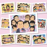 似顔絵 古希祝い ギフト 手描き 名入れ プレゼント 贈り物 古希 誕生日 長寿祝い 長寿 70歳 大人数 両親 お母さん 家族 お父さん 名入れ 下書き確認 修正無料 かわいい 実績多数 喜ばれる 一生もの 思い出 長寿祝い 70歳 引っ越し 感動 メモリアルギフト イラスト 喜寿祝い 大量注文 同窓会 感謝の品 ハロウィン メモリアル 白寿祝い お祝いの品