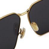 マックスマーラ サングラス MAX MARA MM0143/S 30A 59 サングラス ノーズパッド MM0143-30A-59 ゴールド ブラック ユニセックス