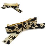 GANNI ガニー バレッタ A6656-943 Eyelet Bow Barrette ヘアアクセサリー レオパード
