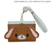 サンリオ シュガーバニーズ パスケース リール付き 定期入れ くろうさ キャラクター グッズ 通勤 通学 ICカードケース 合皮 かわいい おしゃれ プレゼント ギフト サンリオ正規ライセンス品