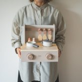 知育玩具 3歳 木製 ままごと フォルダブルクッカー キッチン おもちゃ 2色展開 ピンク ラテ 誕生日プレゼント 出産祝い 男の子 女の子