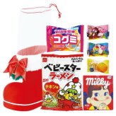 お菓子サンタブーツ（L）  7113 景品 記念品 粗品 ノベルティ 名入れ 御挨拶 ご挨拶