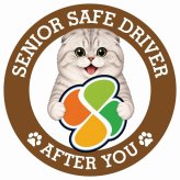 カーサイン 高齢者マーク SENIOR SAFE DRIVER スコティッシュフォールド ステッカー シール 直径13cm 肉球 日本製 車