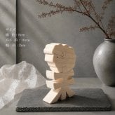 国産ヒノキ 干支の組み木｜未（ヒツジ）の木製飾り｜無塗装｜お正月のインテリア・贈り物