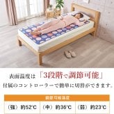 電気毛布 敷き 180×80cm シングル ロング 綿毛布 洗える ダニ退治 室温センサー 自動OFFタイマー 日本製 毛布 敷き 綿 敷き毛布 電気敷き毛布 電気しき毛布 ホットブランケット 可愛い かわいい おしゃれ 暖房器具 椙山紡織 SB20MSL03