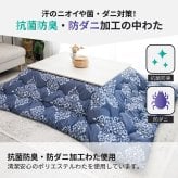 あったか こたつ掛け布団 蓄熱 抗菌防臭 防ダニ わた マイクロファイバー フランネル 190cm 240cm 秋冬用 保温 こたつ布団 キルトケット 暖かい 洗える 洗濯可能 Easy warm わた使用 韓国インテリア おしゃれ かわいい エンジ ネイビー 丸八真綿 送料無料