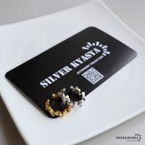 シルバー925 スクエアイヤーカフ 不規則 メタルイヤーカフ 幾何学 ゴールド シルバー ゴツゴツ キラキラ 片耳1点 レディース 女性 金属アレルギー対応フェイクピアス ノンホール イヤリング