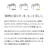 ガーデン アイアンプランタースタンド「TWILL」(ツイル) 中サイズ TW005 幅50 高さ25 フラワースタンド 網 脚付き 鉢置き 園芸 花台 花置き棚 ガーデニング 屋外 室内 玄関 庭 ベランダ 洗練されたディスレイが叶う スチール 新生活