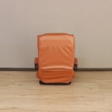 高座椅子 アンズ 回転式 リクライニング 完成品 天然木 ブラック・ブラウン・ダークブラウン W63xD67-122xH80cm座面高22cm 座椅子 リクライニングチェア パーソナルチェア 肘付き ブラック ブラウン ダークブラウン おしゃれ