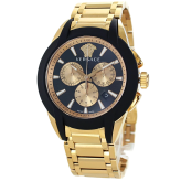 ヴェルサーチェ 腕時計 メンズ ブラック ローズゴールド 42mm VERSACE CHARACTER CHRONO キャラクター クロノ クロノグラフ スイス製 メンズ腕時計 高級 ブランド おしゃれ プレゼント ギフト 卒業 入学 お祝い