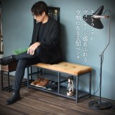 ベロアベンチシューズラック W90 ONBN0083VEDBR ONBN0083VELBN W910×D305×H425mm スリッパラック 下駄箱 玄関収納 玄関家具 靴ラック ラック 靴箱 収納 おしゃれ コンパクト シンプル 靴入れ ダークブラウン ライトブラウン オープンラック シェルフ