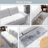 ムートンロングシートクッション 45×150cm ウレタン入り シートクッション 長毛タイプ 毛皮 ムートン クッション 長座布団 ソファ 暖かい リアルファー おしゃれ かわいい アウトドア ペット 送料無料