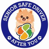 カーサイン 高齢者マーク SENIOR SAFE DRIVER ポメックス ステッカー シール 直径13cm 肉球 日本製 車