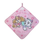 フックやＳ字かんに掛けられる便利なループが付いています。☆入園入学に喜ばれます♪☆ ループ付き パウ・パトロール グレイス 女児 34cm ×34cm お名前ラベル付き