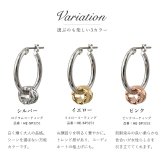 ハワイアンジュエリー ピアス 金属アレルギー対応 純チタンポスト シルバー925 イエロー マイレ チューブ チャーム 葉 フープピアス クロッシングピアス 20G(ゲージ) 幅20mm レディース 誕生日 プレゼント ハロウィン 【品番：HE-SP3253】