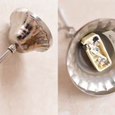 照明 ライト ャンデリア LED電球 白熱電球 引っ掛けシーリング付き LED 付・ヴェネチアン マルチ お手軽取付シャンデリア・5灯 おしゃれ 可愛い 姫系 軽量 簡単取付 LED電球付き アンティーク ラ 新築祝い 引越し祝い