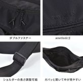 ショルダーバッグ anello アネロ レディース メンズ 斜めがけ バッグ 大きめ 軽量 撥水 A4収納 大容量 サイドポケット 舟形 ナイロン ファスナー付き ポケット多い おしゃれ シンプル バーガンディ オリーブ 黒 紺 通勤 通学 旅行 カバン 鞄 アウトドア カジュアル ブランド