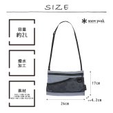 snowpeak Everyday Use Sacoche ショルダーバッグ サコッシュ 斜め掛け コンパクト 普段使い レディース メンズ ギフト プレゼント ブラック ac25su405