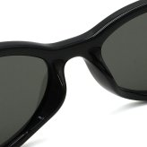 グッチ GUCCI サングラス グローバルフィット アイウェア UVカット オーバル キャットアイ GG1660S-001 メンズ レディース ユニセックス ブラック+グレー 国内正規品
