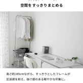収納家具 ラック フォールディングハンガー ハンガー 折りたたみ スチール アイアン スリム コンパクト 省スペース コートハンガー 洋服掛け おしゃれ かわいい 韓国インテリア 北欧 軽い 軽量 棚付き シンプル リビング ダイニング 玄関