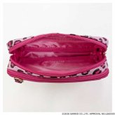 ハローキティ ギャルキティ マルチポーチ ヒョウ柄 ピンク ポーチ 小物入れ 缶バッジ 収納 推し活 コスメポーチ ペンケース サンリオ キャラクター グッズ HK86-24A サンリオ正規ライセンス品