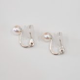 ［pearl595］6mm - 6.5mm ピアス あこや真珠 熊本 天草 本真珠 シンプル イヤリング 直結タイプ