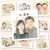 記念日のお祝いに、笑顔を届ける似顔絵はいかがですか。 還暦 ギフト 似顔絵 プレゼント 名入れ 手描き 贈り物 記念日 敬老の日 お祝い 長寿 ご両親 祖父母 家族 名入れ 修正無料 下書き確認 かわいい 宝物 似てる 親孝行 宝物 還暦祝い 古希 60歳 メモリアル バレンタインデー 初任給 大人数 引っ越し 二次会 オリジナル クリスマス カラフル 古希祝い 百寿祝い 応援 お祝い返し