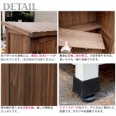 屋外木製収納庫 オールドカントリー調ストッカー1200 ダークブラウン 天然木 木製 収納 物置 倉庫 物入れ ウッド ランドリー ガーデニング雑貨 ポリタンク 扉付 おしゃれ 北欧 ナチュラル 掃除道具 庭 ベランダ 屋外 木製物置 屋外物置 収納家具 新生活