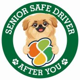 カーサイン 高齢者マーク SENIOR SAFE DRIVER ペキックス ステッカー シール 直径13cm 肉球 日本製 車