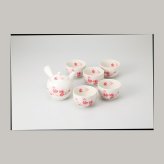 コスモス 急須茶器揃 磁器 美濃焼 やきものの里から、暮らしを贈ります。　ギフト 食器 セット テーブルウェア