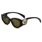 グッチ GUCCI サングラス グローバルフィット アイウェア UVカット フォックス キャットアイ GG1691S-002 メンズ レディース ユニセックス ハバナ+ブラウン 国内正規品