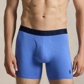 ポロラルフローレン：CLASSIC FIT STRETCH ボクサーブリーフ 3PK (ウィンターネイビーヘザー/ハーバーアイランドブルー/クルーズネイビー)[ボクサーパンツ/ 男性下着/ メンズインナー/人気ブランド/おすすめギフト/誕生日プレゼント/メンズファッション]