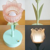 LUMO（ルーモ） LEDチューリップテーブルランプ 照明 ライト 明るさ調節 3段階 オブジェ 置物 北欧風 花 ギフト かわいい おしゃれ プレゼント オシャレ お祝い 贈り物 母の日 誕生日 クリスマス 記念日 誕生日 インテリア雑貨 無料ラッピング メッセージカード のし
