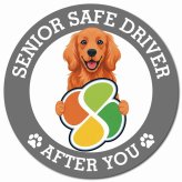 カーサイン 高齢者マーク SENIOR SAFE DRIVER アイリッシュセター マグネット 強力 直径13cm 肉球 日本製 車 ステッカー
