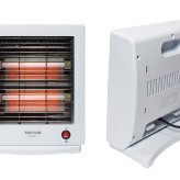 電気ストーブ 足元ヒーター 600Ｗ 転倒OFFスイッチ 電源コード収納フック シンプル TEKNOS テクノス ES-K601