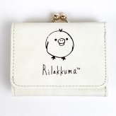 SAN-X キイロイトリ コンパクト財布 Drawing2 キイロイトリ 財布 ミニ財布 ホワイト  (MCOR)